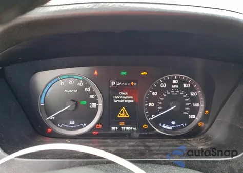 2016 Hyundai Sonata Hybrid из США, поврежденный, VIN KMHE34L10GA015705